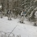 Cold-Weather Operations Course Class 18-06 students practice snowshoeing at Fort McCoy