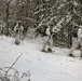 Cold-Weather Operations Course Class 18-06 students practice snowshoeing at Fort McCoy