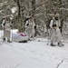 Cold-Weather Operations Course Class 18-06 students practice snowshoeing at Fort McCoy