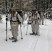 Cold-Weather Operations Course Class 18-06 students practice snowshoeing at Fort McCoy