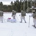 Cold-Weather Operations Course Class 18-06 students practice snowshoeing at Fort McCoy