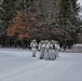 Cold-Weather Operations Course Class 18-06 students practice snowshoeing at Fort McCoy