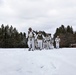 Cold-Weather Operations Course Class 18-06 students practice snowshoeing at Fort McCoy