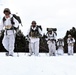 Cold-Weather Operations Course Class 18-06 students practice snowshoeing at Fort McCoy