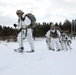 Cold-Weather Operations Course Class 18-06 students practice snowshoeing at Fort McCoy