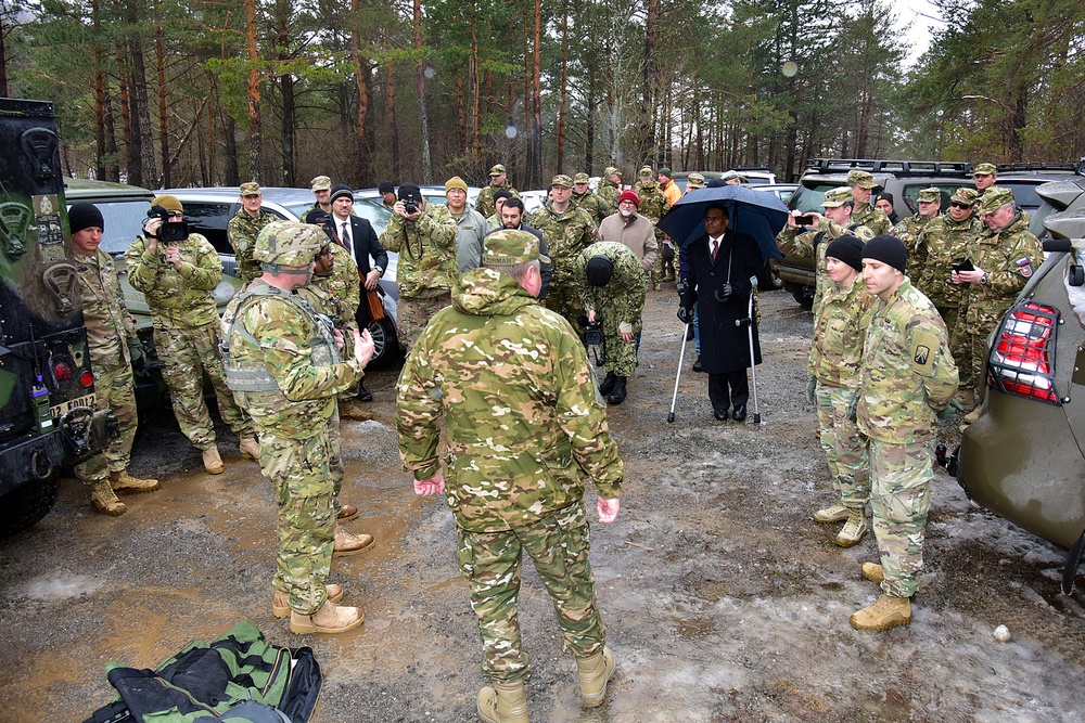 U.S. Ambassador to Slovenia Mr. Gautam Rana and Brig. Gen. Milan Zurman visited 16 th Special Troops Battalion