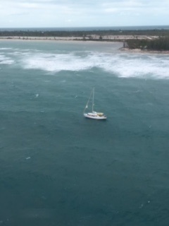 Coast Guard rescues 2 people from sailing vessel taking on water near West End, Bahamas
