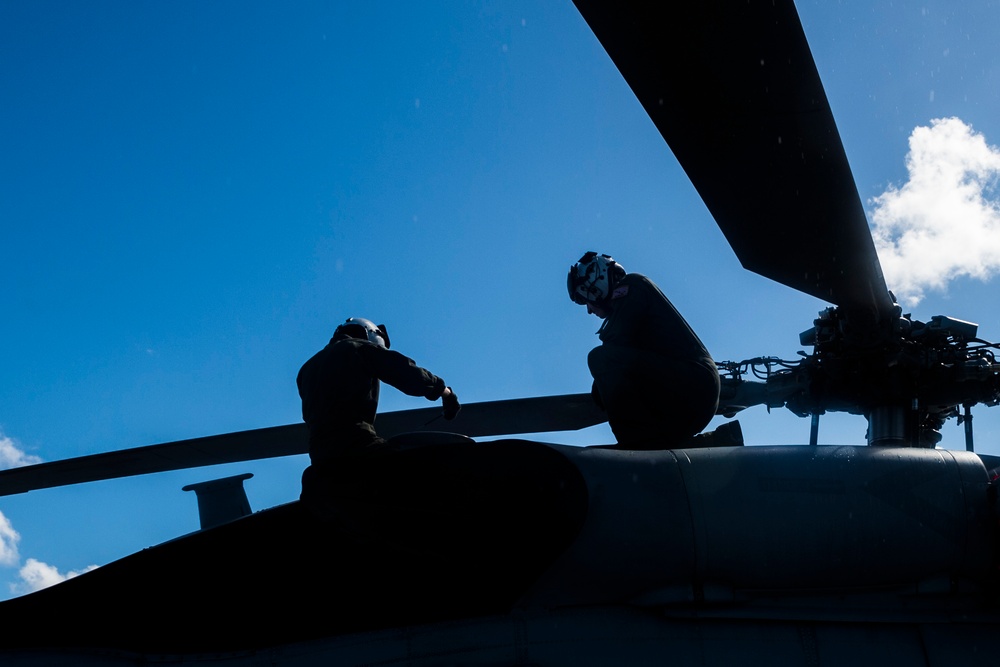 USS Antietam flight operations