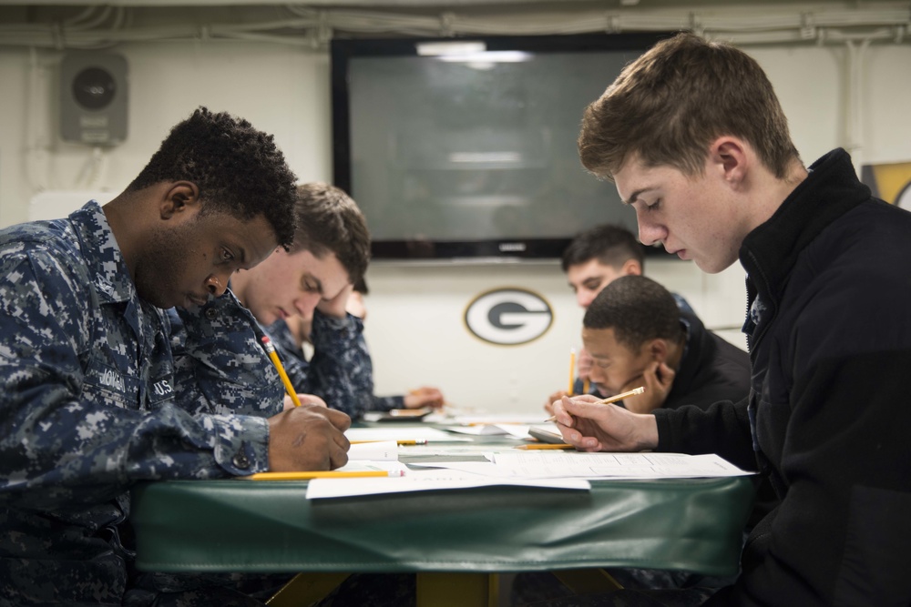 USS Grenn Bay (LPD 20) second class advancement exam