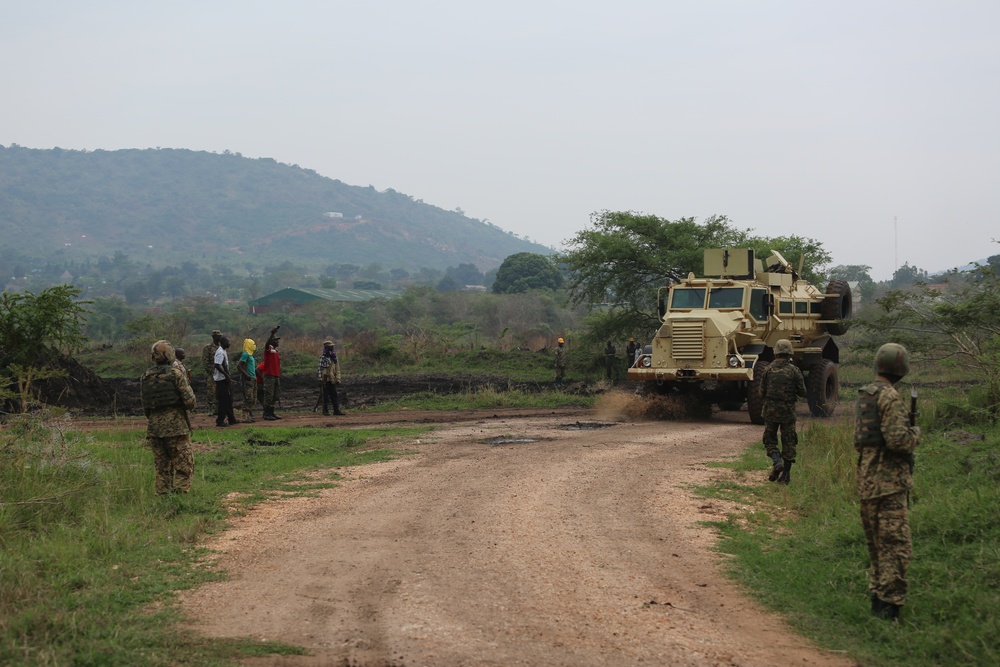 SPMAGTF-CR-AF service members train UPDF soldiers