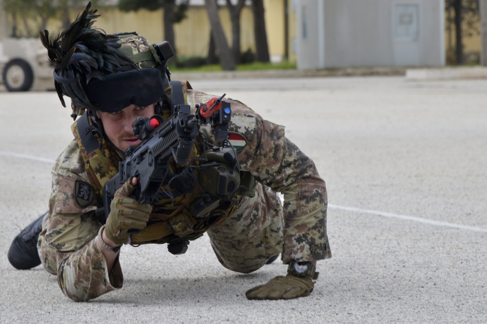 SPMAGTF-CR-AF Marines, Sailors train with Italian Bersaglieri
