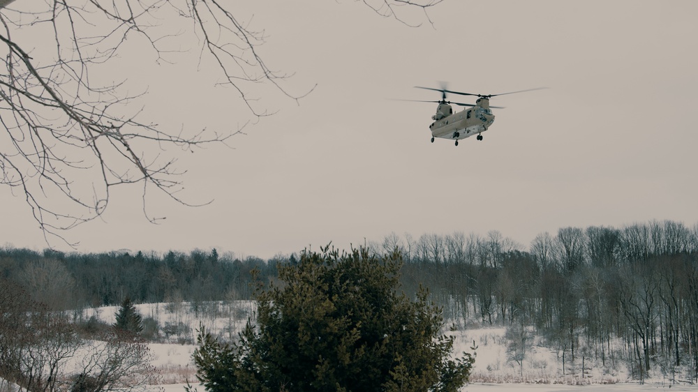 Flying Through Winter Skies with Buffalo Cavalry
