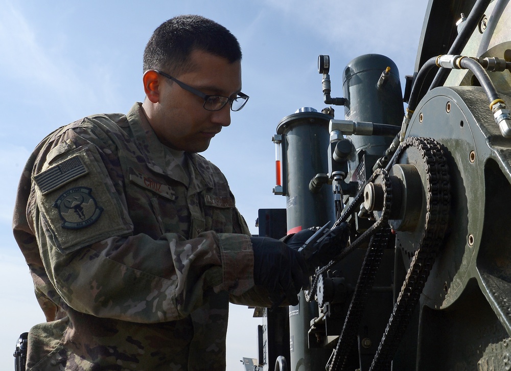 455 ECES Airman powers the mission