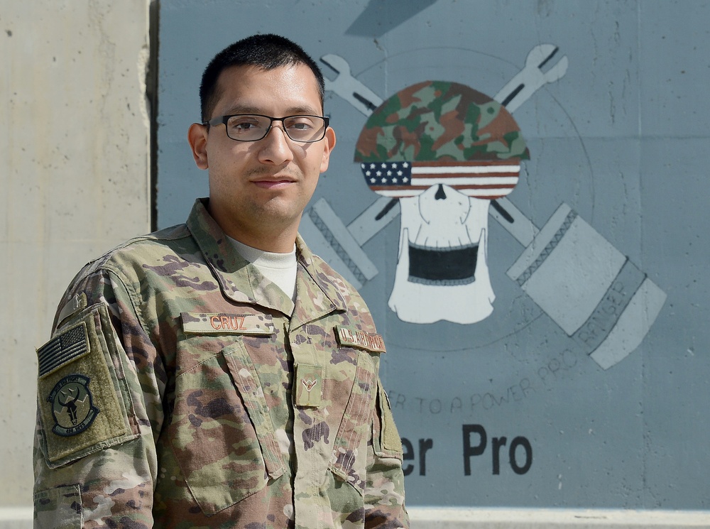 455 ECES Airman powers the mission