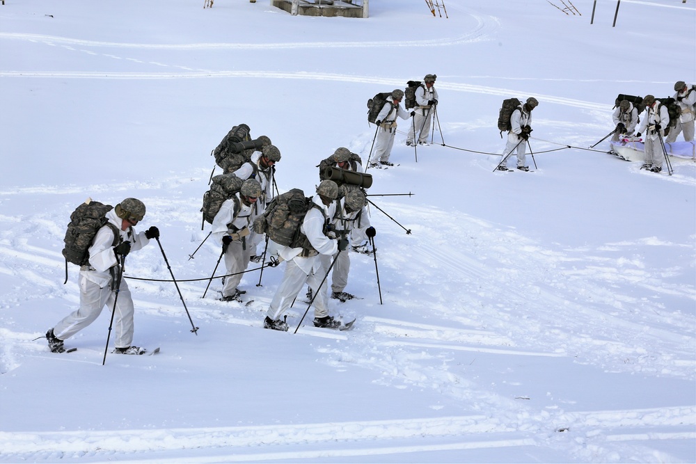 Cold-Weather Operations Course students train in snowshoeing, ahkio sled use at Fort McCoy