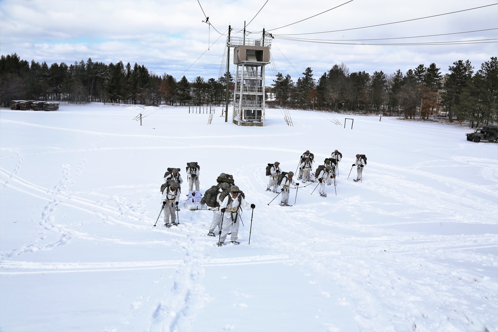 Cold-Weather Operations Course students train in snowshoeing, ahkio sled use at Fort McCoy