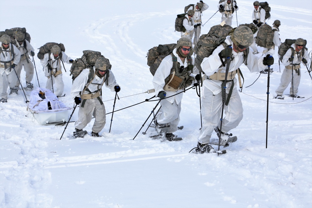 Cold-Weather Operations Course students train in snowshoeing, ahkio sled use at Fort McCoy