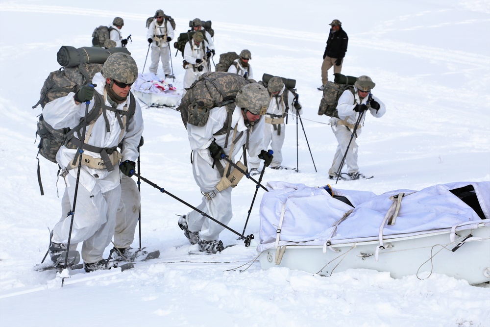 Cold-Weather Operations Course students train in snowshoeing, ahkio sled use at Fort McCoy