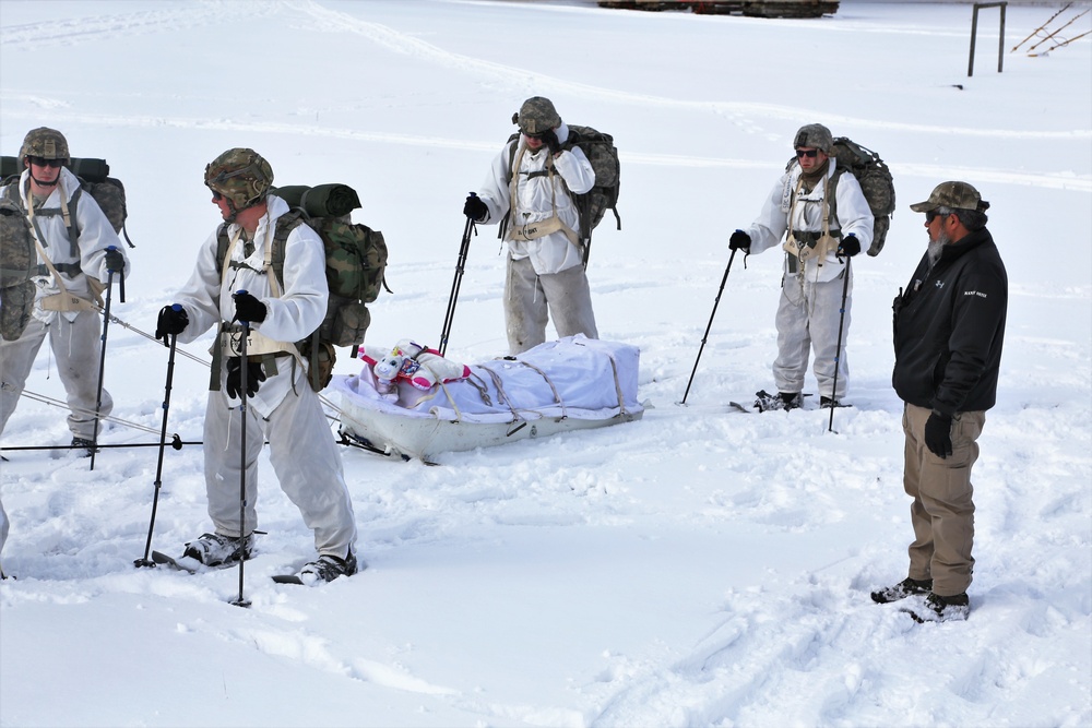 Cold-Weather Operations Course students train in snowshoeing, ahkio sled use at Fort McCoy