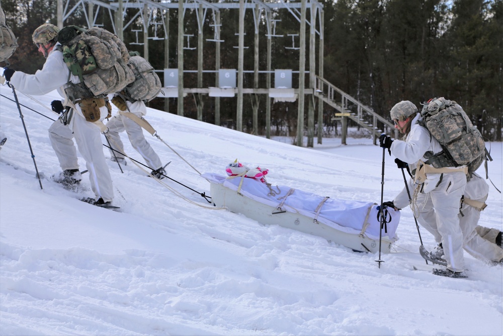 Cold-Weather Operations Course students train in snowshoeing, ahkio sled use at Fort McCoy