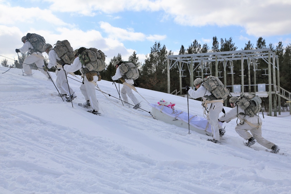 Cold-Weather Operations Course students train in snowshoeing, ahkio sled use at Fort McCoy