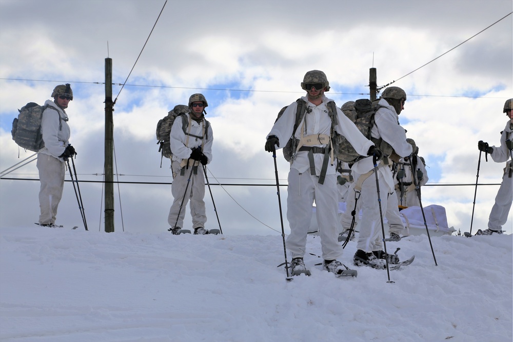 Cold-Weather Operations Course students train in snowshoeing, ahkio sled use at Fort McCoy