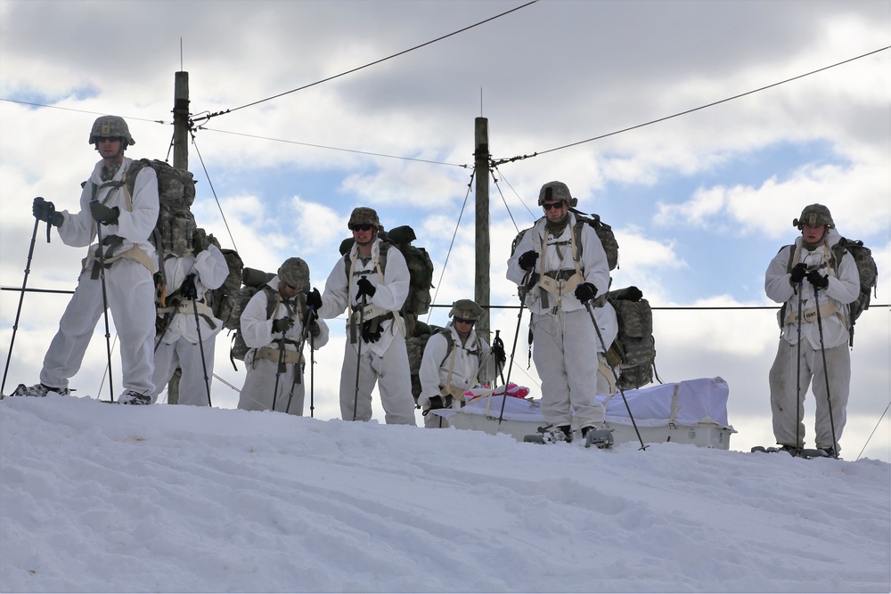 Cold-Weather Operations Course students train in snowshoeing, ahkio sled use at Fort McCoy