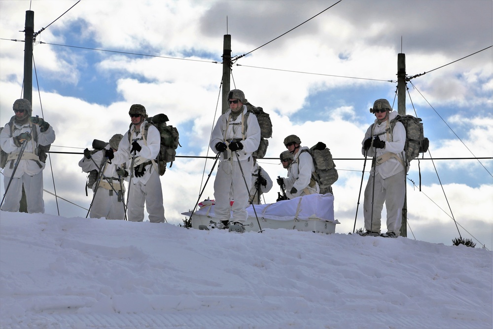 Cold-Weather Operations Course students train in snowshoeing, ahkio sled use at Fort McCoy