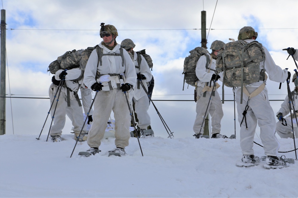 Cold-Weather Operations Course students train in snowshoeing, ahkio sled use at Fort McCoy