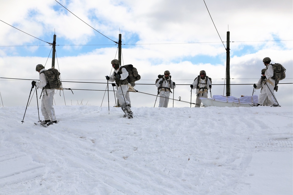 Cold-Weather Operations Course students train in snowshoeing, ahkio sled use at Fort McCoy