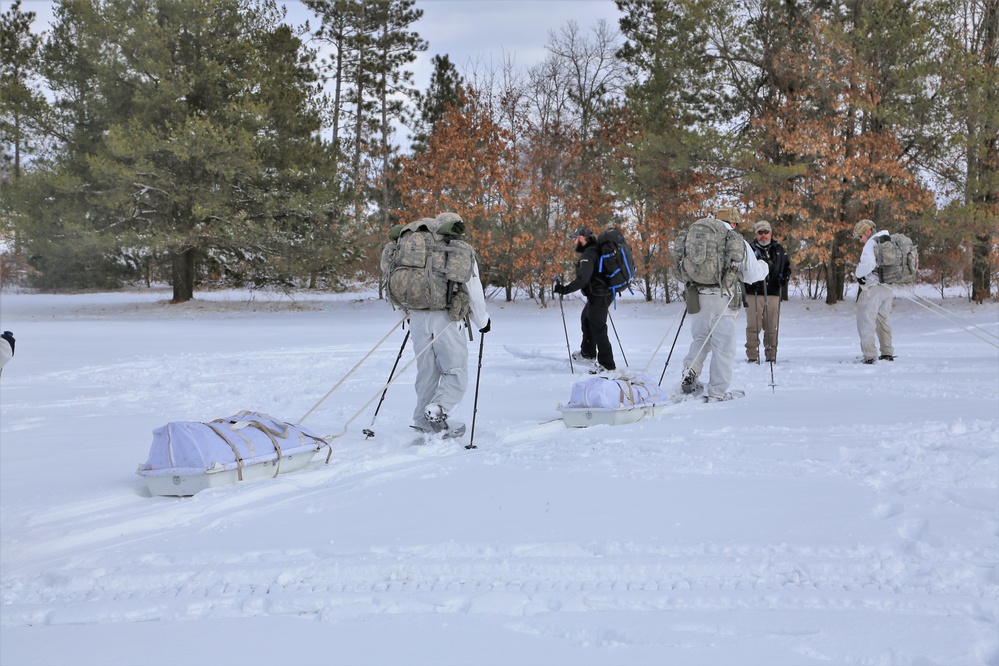 Cold-Weather Operations Course students train in snowshoeing, ahkio sled use at Fort McCoy