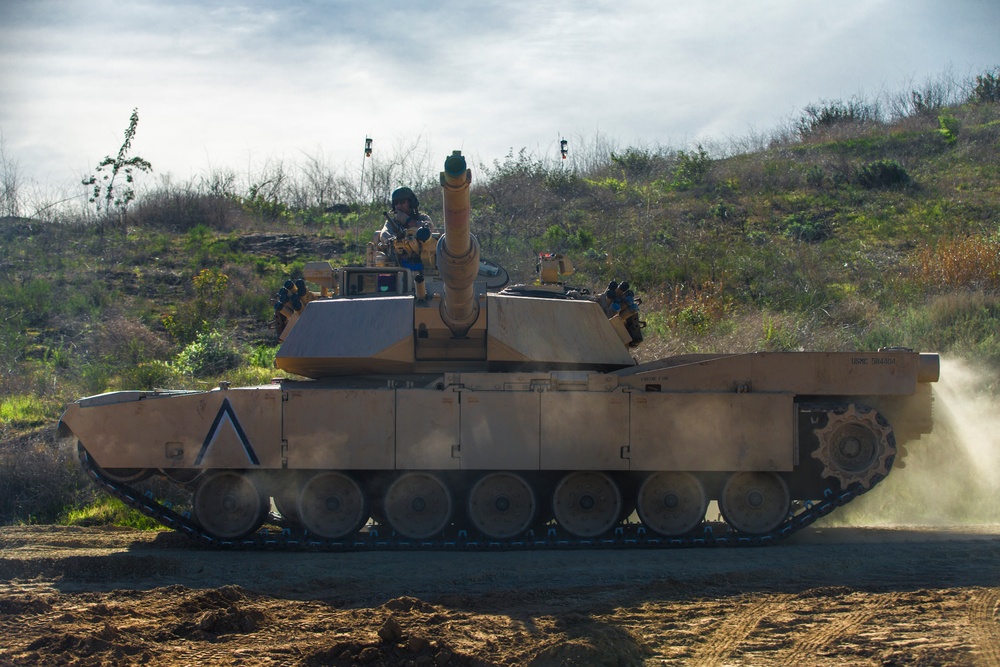 4th Tank Bn. trains on Camp Pendleton
