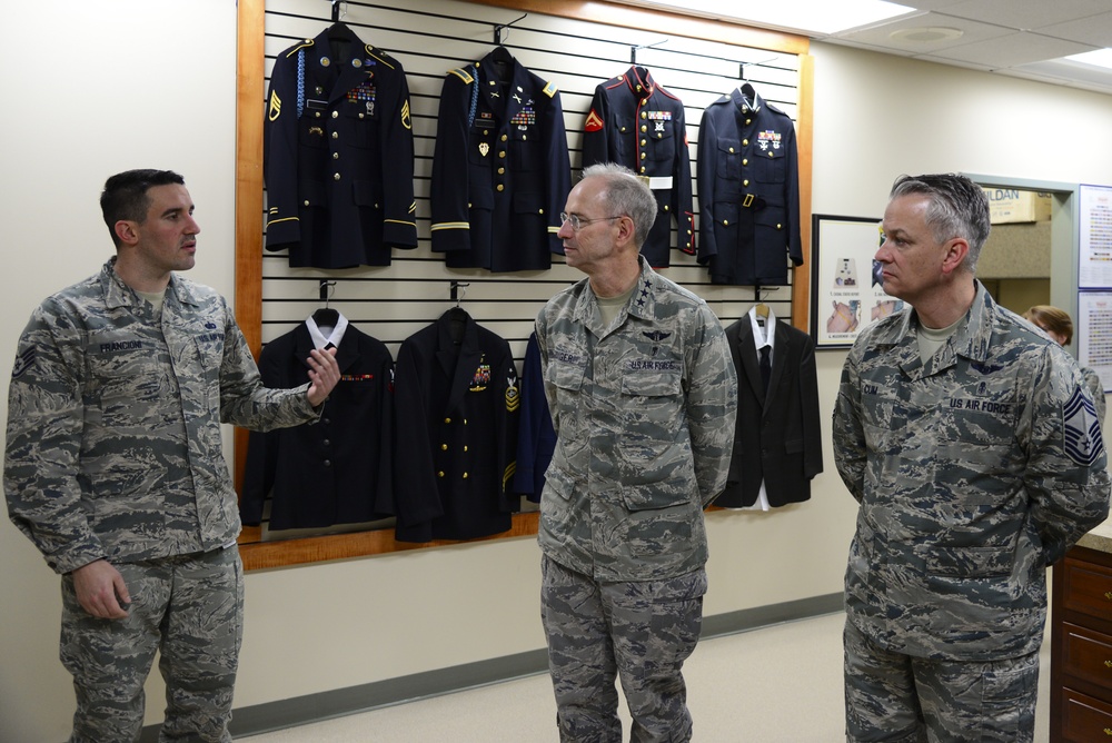 Air Force Surgeon General visits AFMES, AFMAO, 436th MDG medics