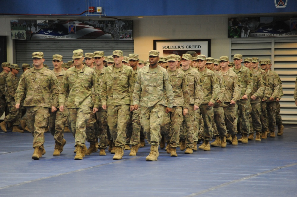 1-87th Infantry Soldiers return to Fort Drum from deployment in Africa