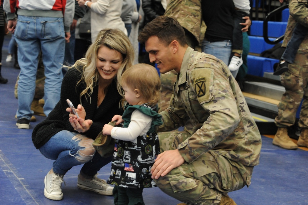 1-87th Infantry Soldiers return to Fort Drum from deployment in Africa