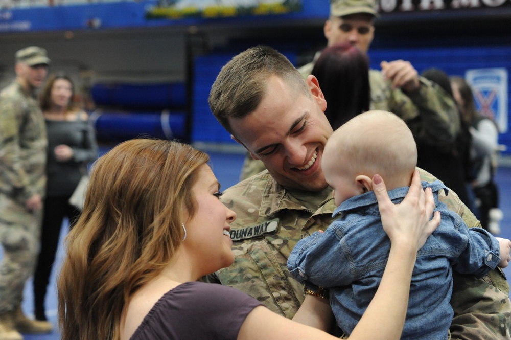 1-87th Infantry Soldiers return to Fort Drum from deployment in Africa