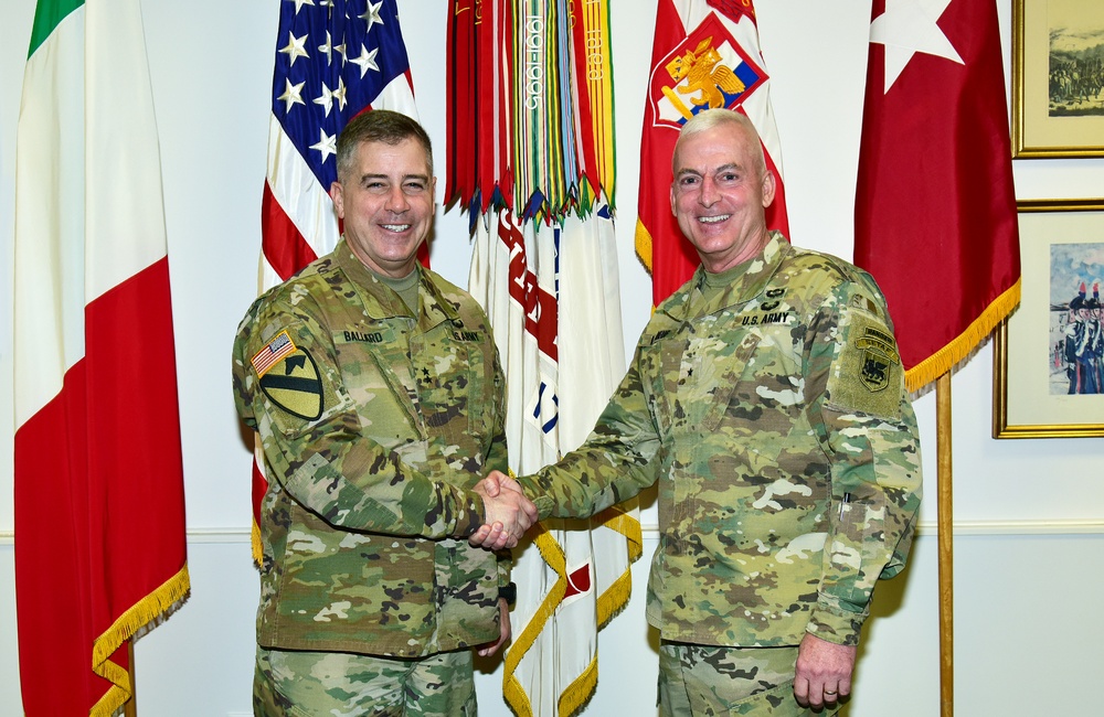 MG Christopher Ballard visited Caserma Ederle, Vicenza, Italy