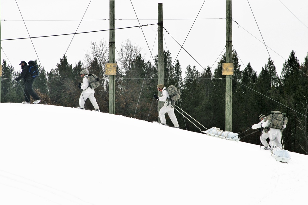 Cold-Weather Operations Course students train in snowshoeing, ahkio sled use at Fort McCoy