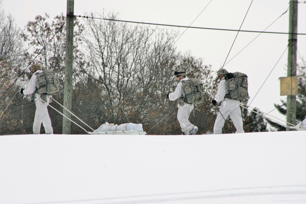 Cold-Weather Operations Course students train in snowshoeing, ahkio sled use at Fort McCoy