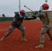 SPMAGTF-CR-AF Marines participate in a Martial Arts Instructor course
