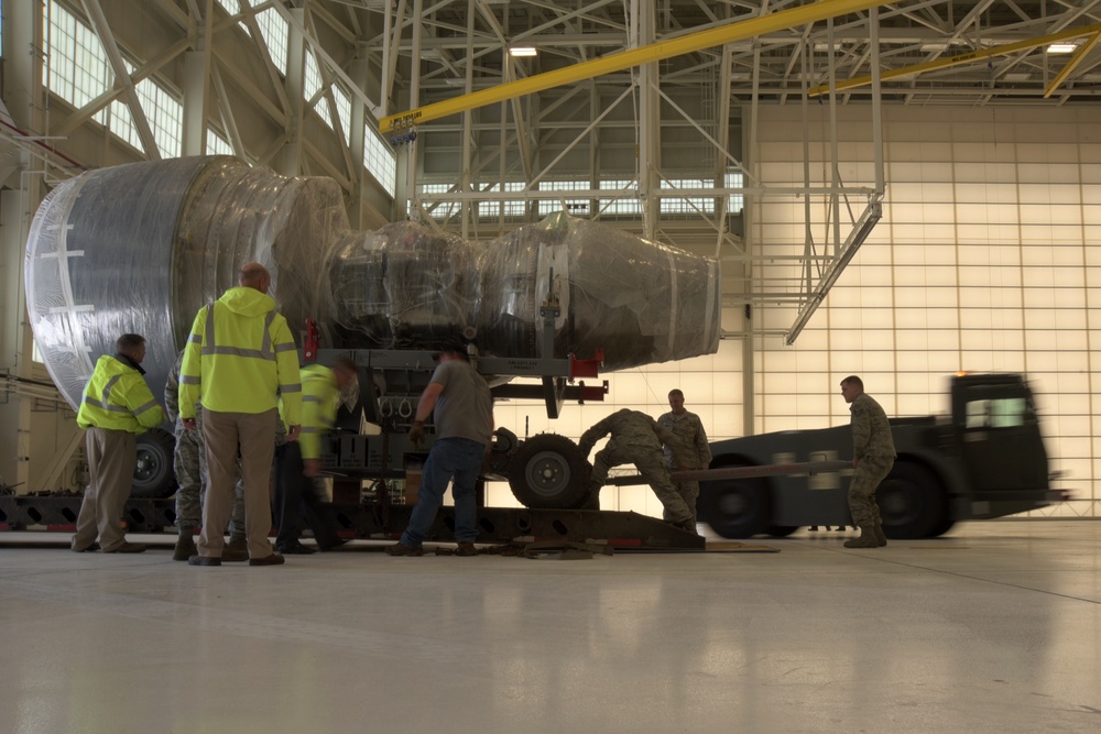 22 MXG receives first KC-46 Pegasus engine