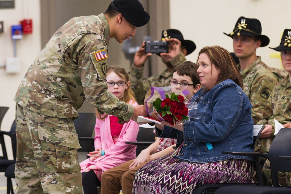 U.S. Army Wife Receives Roses