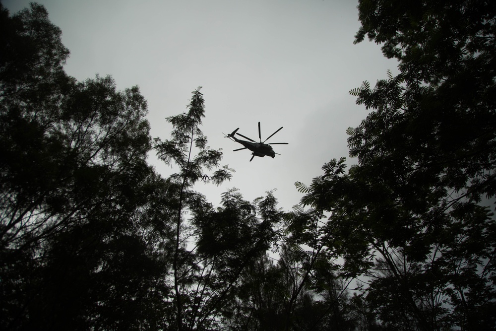 Patrolling Exercise conducted by 1/3 Marines for Exercise Bougainville I