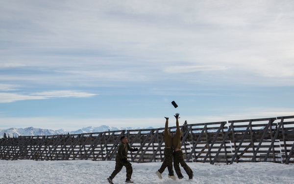 TFAE Marines tackle cold weather, tackle each other