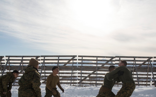 TFAE Marines tackle cold weather, tackle each other