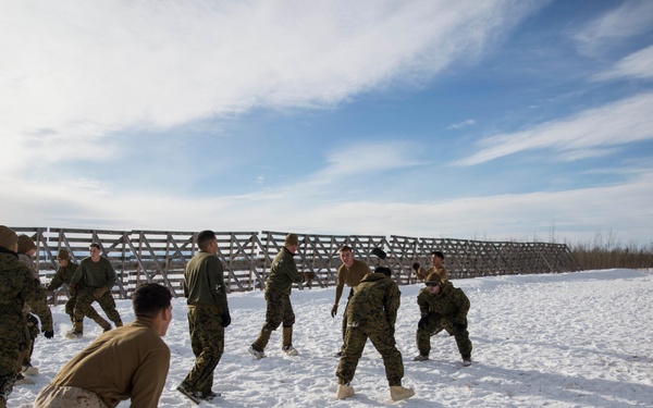 TFAE Marines tackle cold weather, tackle each other