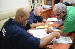 The Coast Guard, 14 degrees south of the Equator