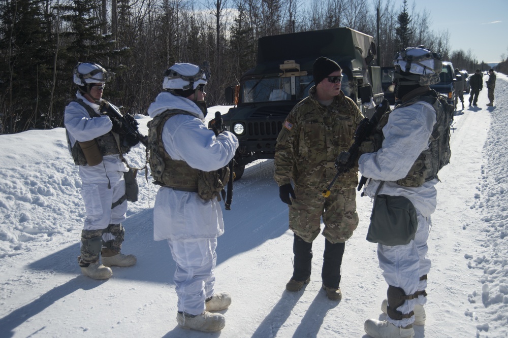 Maj. Gen. Mark O'Neil, Commander U.S. Army Alaska, visits Clear Air Force Station during Arctic Edge 2018.