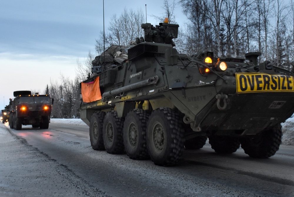 1st Stryker Brigade Combat Team, 25th Infantry Division conducts clear force protection mission