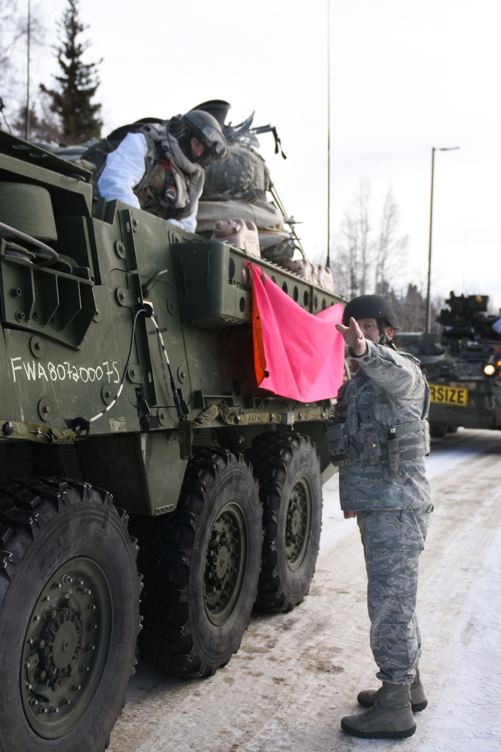 1st Stryker Brigade Combat Team, 25th Infantry Division conducts clear force protection mission